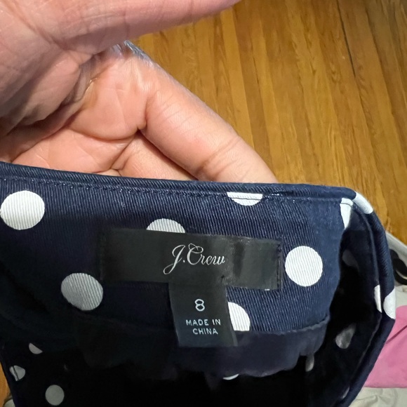 Navy J. Crew No. 2 Pencil Skirt in bi-stretch cotton - Picture 2 of 3